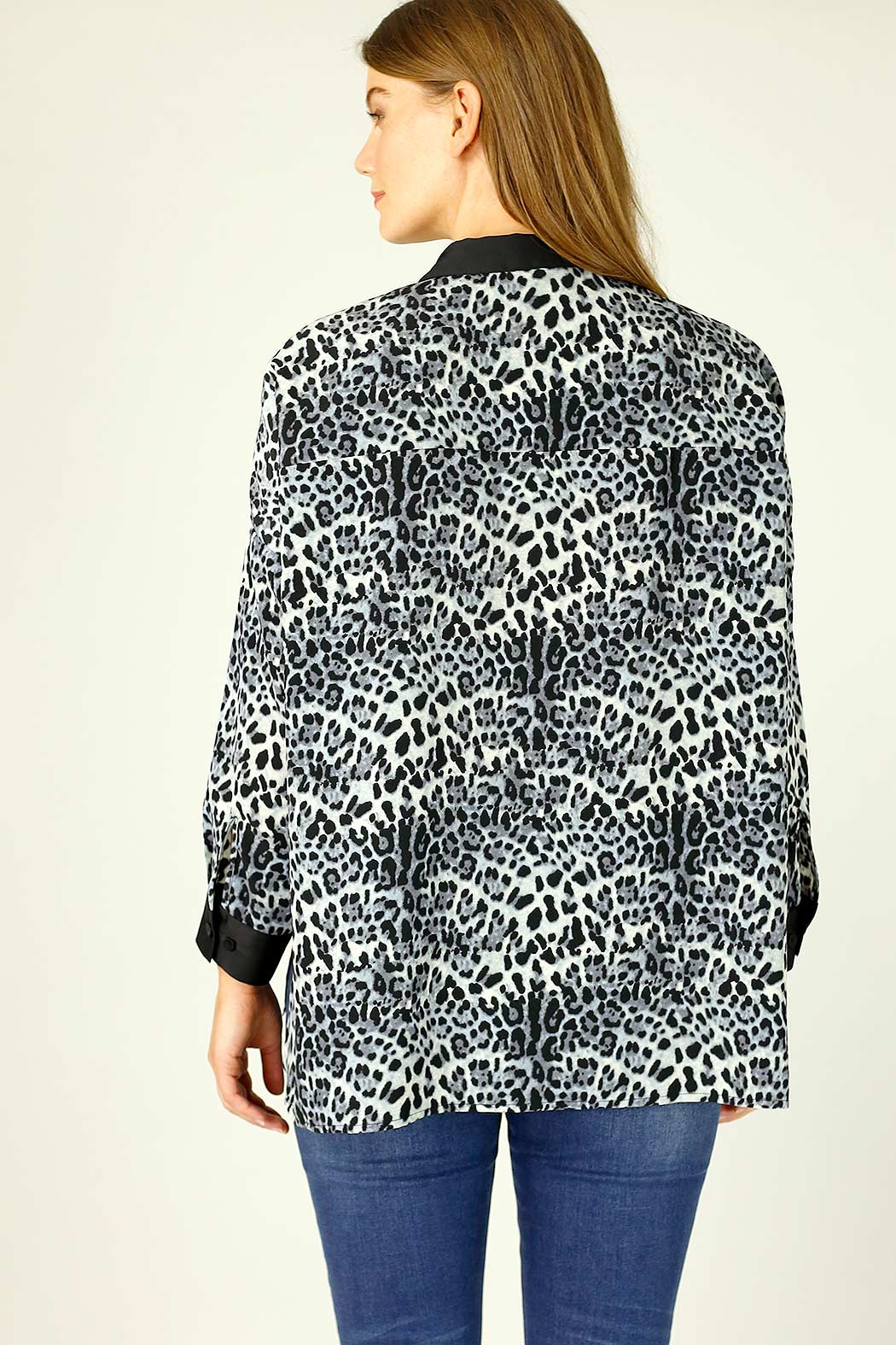 Blue Animal Nano Patchwork Overshirt - SALE