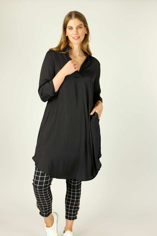 Black Seta Oversized Blogger Shirt - SALE