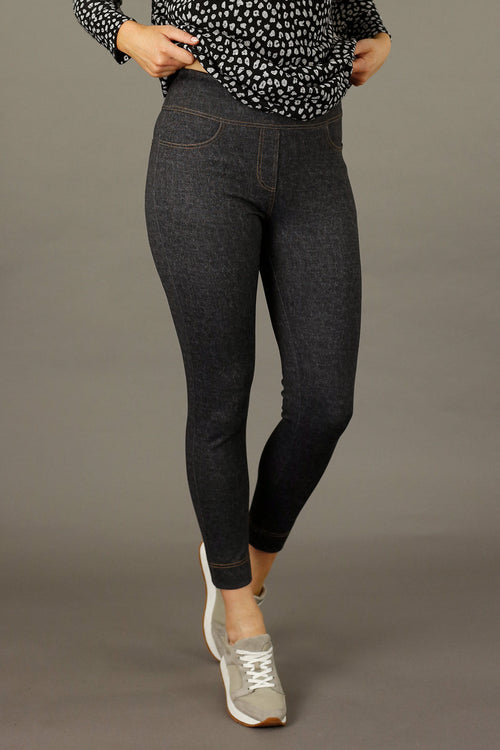 Black Denim Ponte Jeans