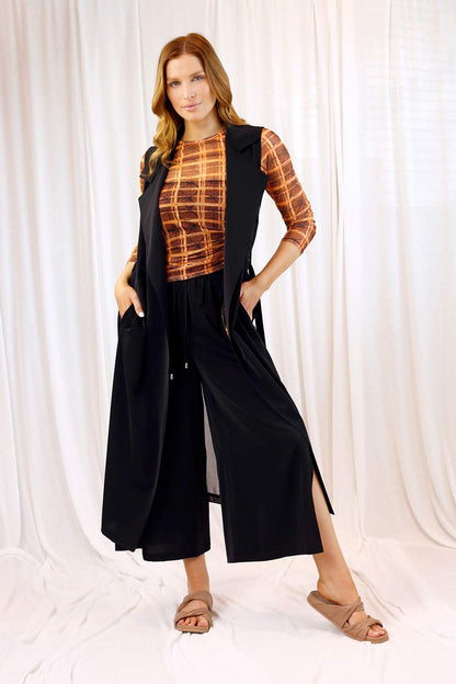 Black Trench Vest - SALE
