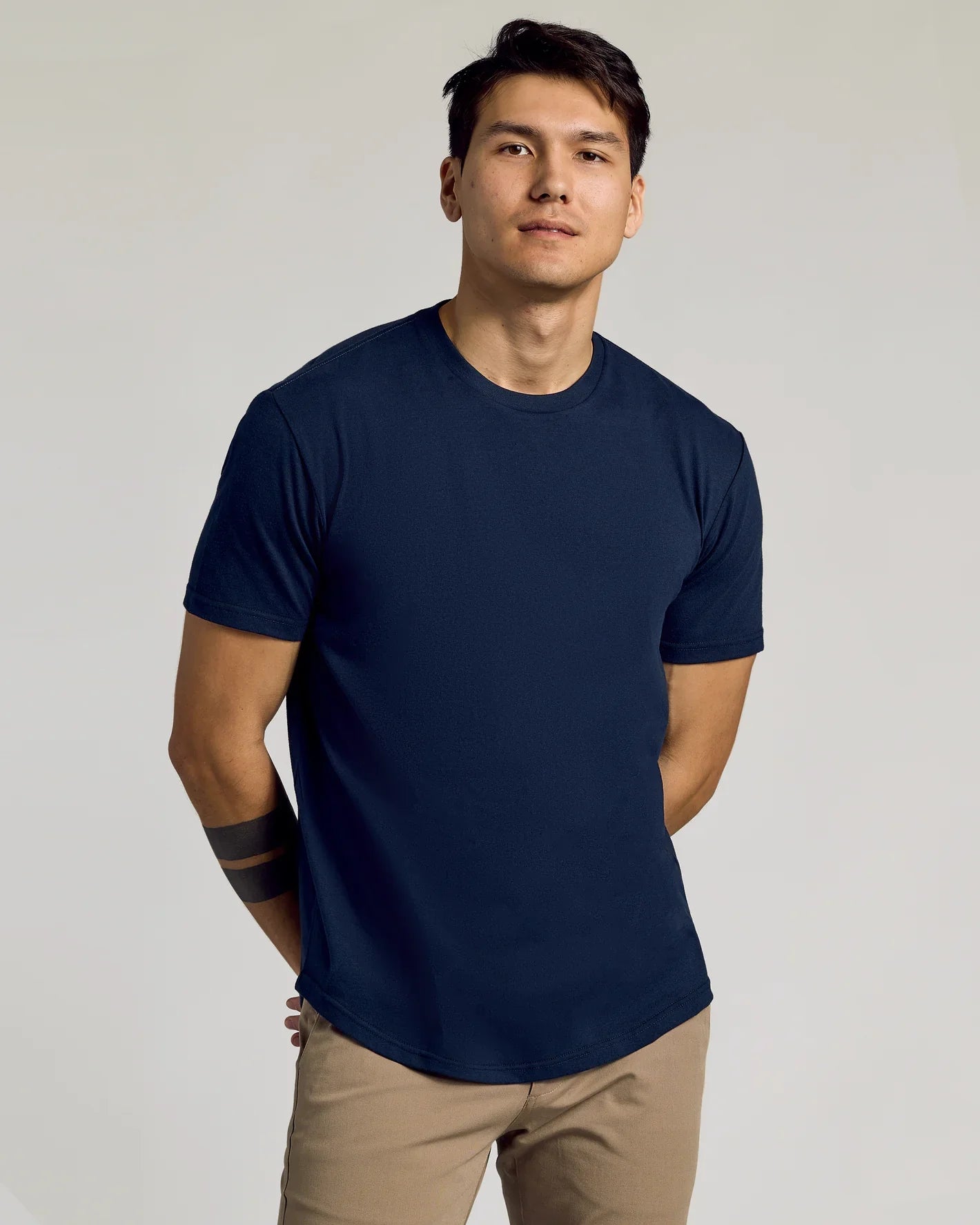 Classic Curved Hem Crew Neck 10-Pack