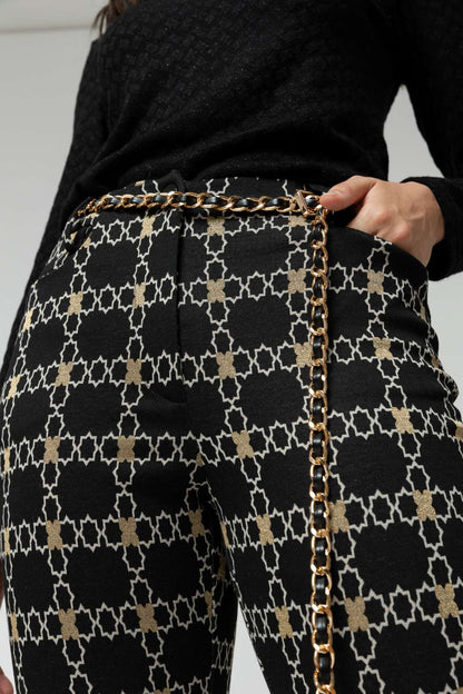 Black Gold Ponte Flare Pant - Sale