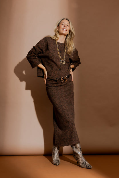 Animal Maxi Skirt