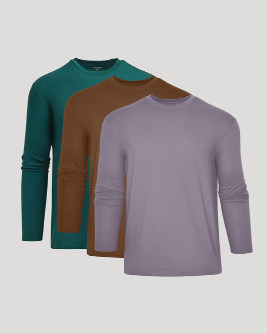Classic Long Sleeve Crew Neck 3-Pack
