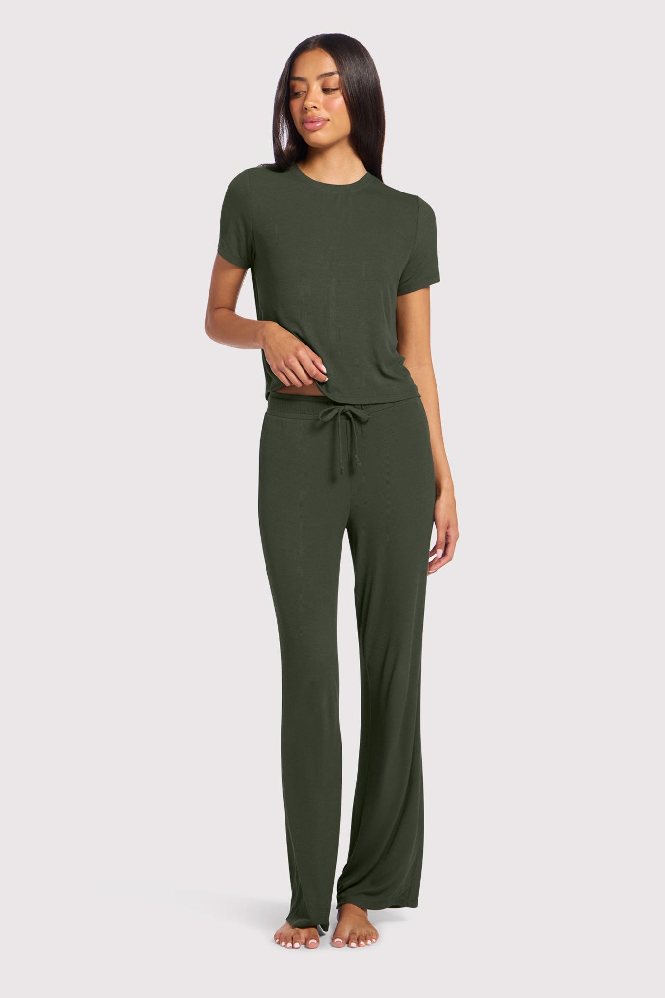 Ribbed Pajama Set
