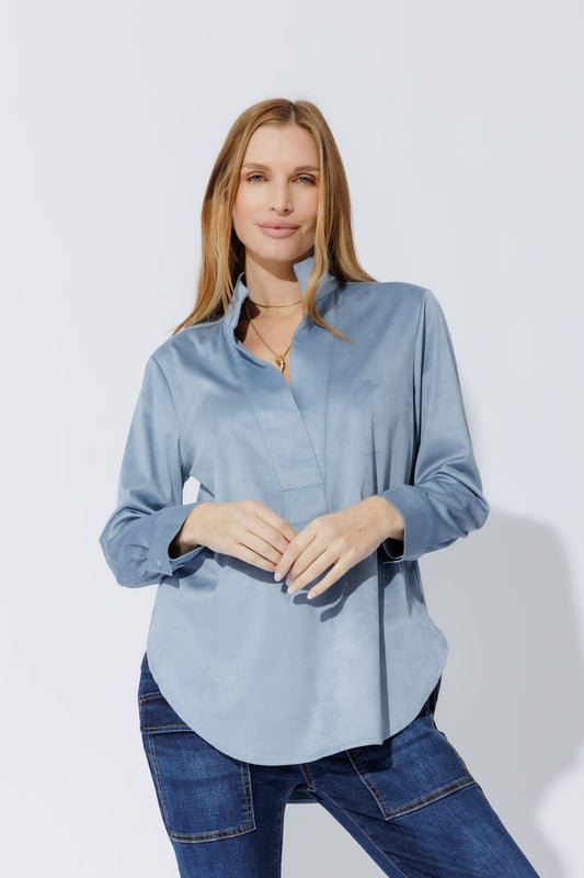 Blue Suede Blogger Shirt