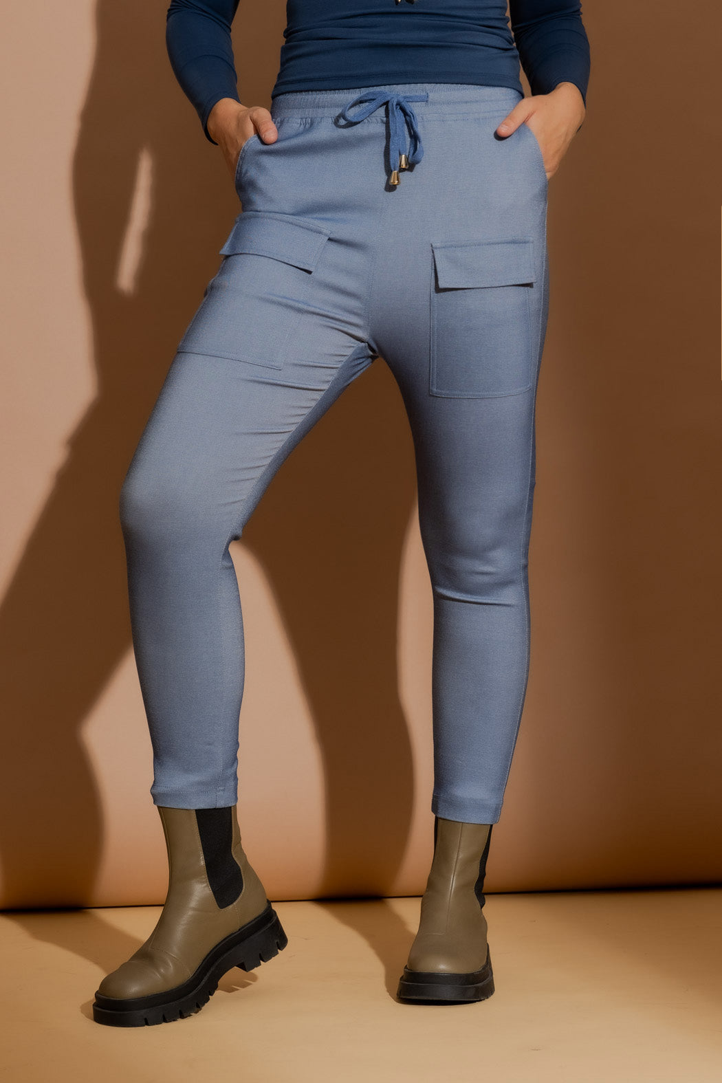 Chambray Cargo Pant