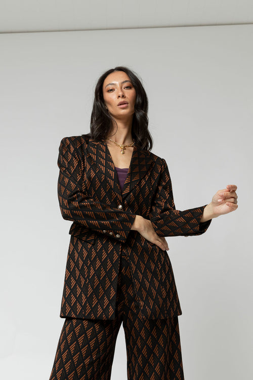Black Tan Adria Blazer - Sale