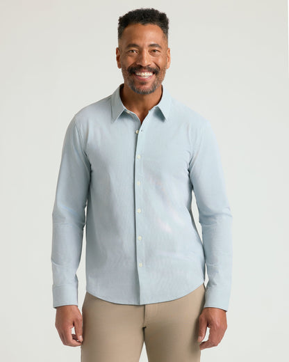 Juniper Stripe Classic Stretch Oxford 2.0