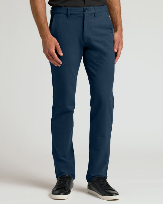 Navy Straight Chino Pants 2.0