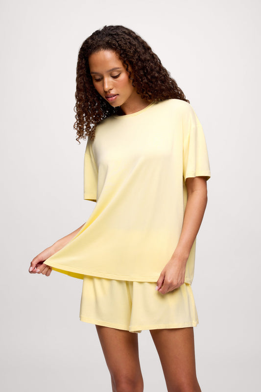 Boyfriend Pajama Tee | Lemon