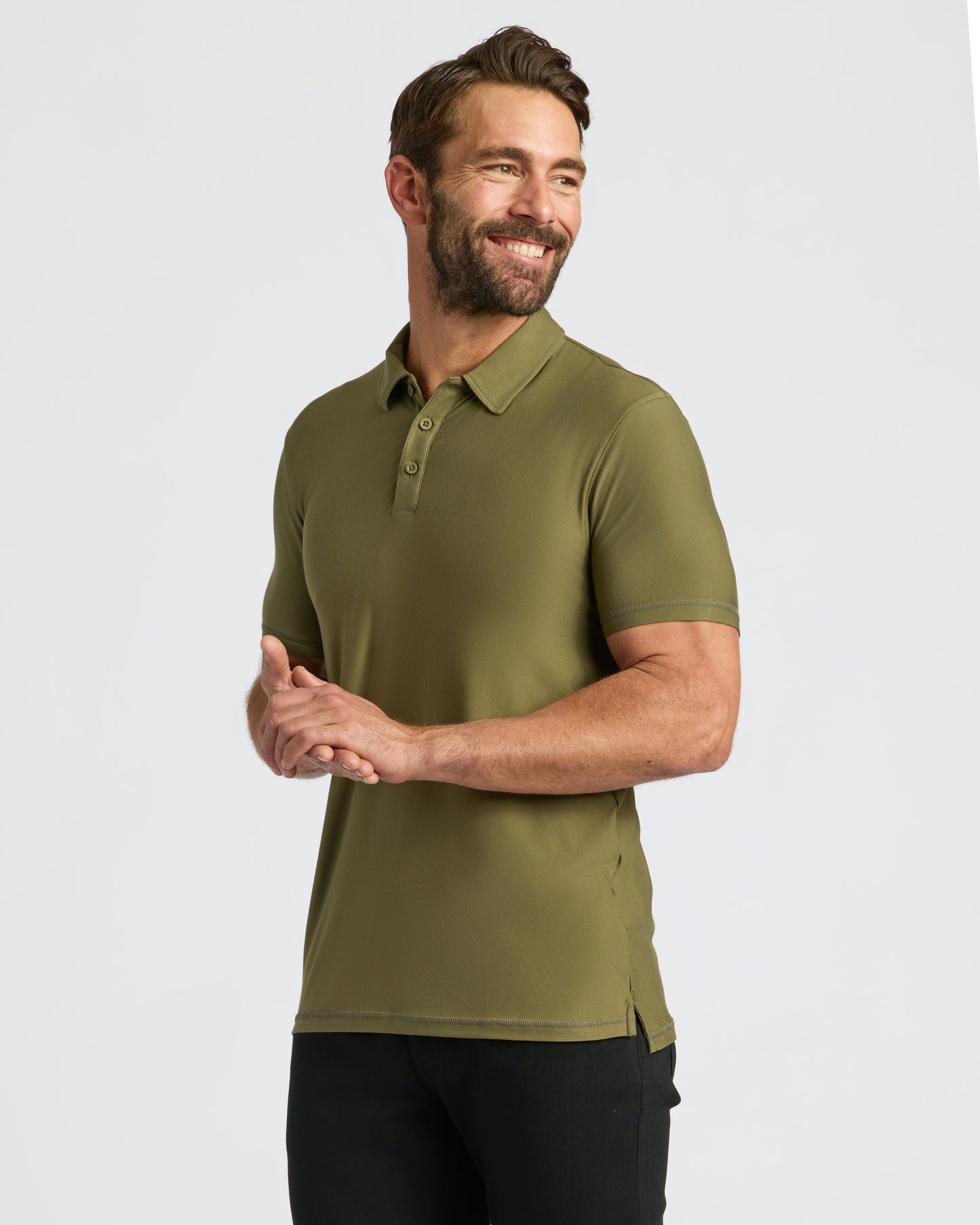 Military Green Active Polo 2.0